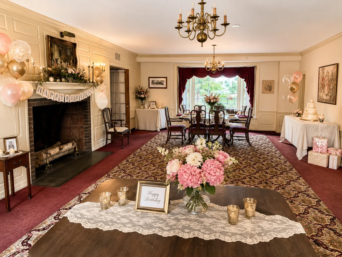 Birthday Celebrations in the Riley Room at the Montague Inn