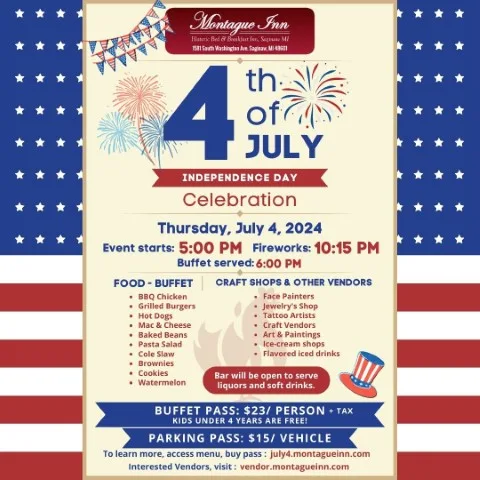 4th of July celebration at the Montague Inn
