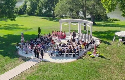 Grand Outdoor wedding venue at the Montague Inn