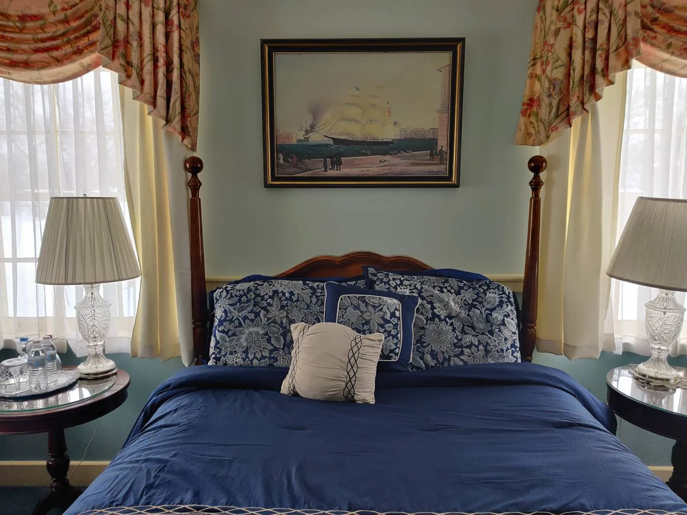 Acker Suite guest room at the Montague Inn