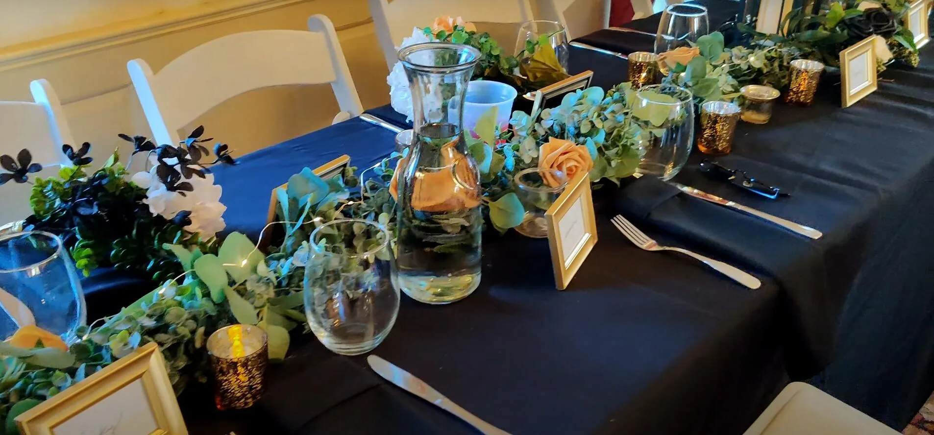 Intimate Indoor wedding venue at the Montague Inn