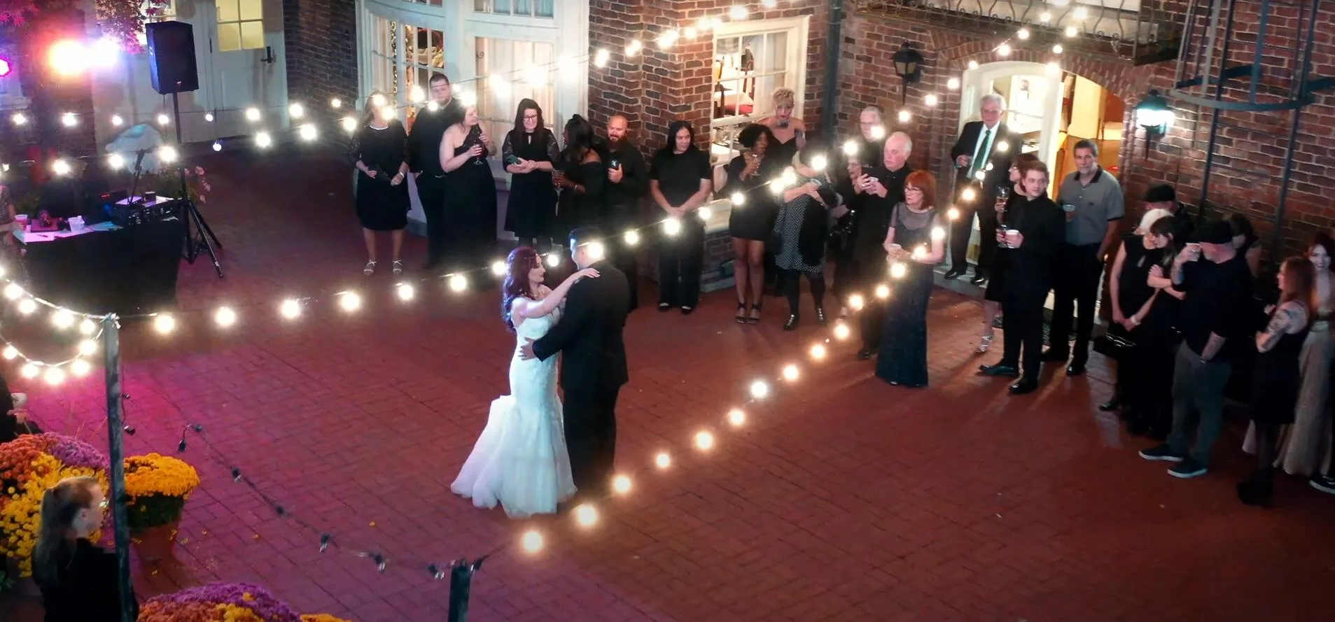 Terrace / Patio wedding venue at the Montague Inn