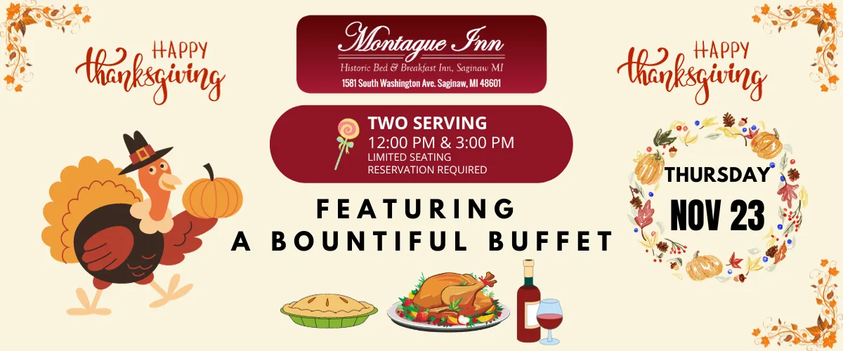 Thanksgiving buffet at the Montague Inn